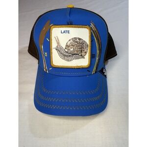 Goorin Bros  Animal Trucker Baseball Snapback Hat Cap Late Snail The Farm